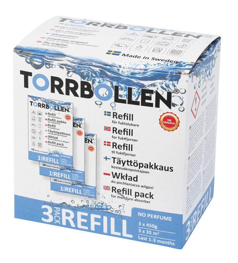 Torrbollen Torrbollen refill, 3-pakning