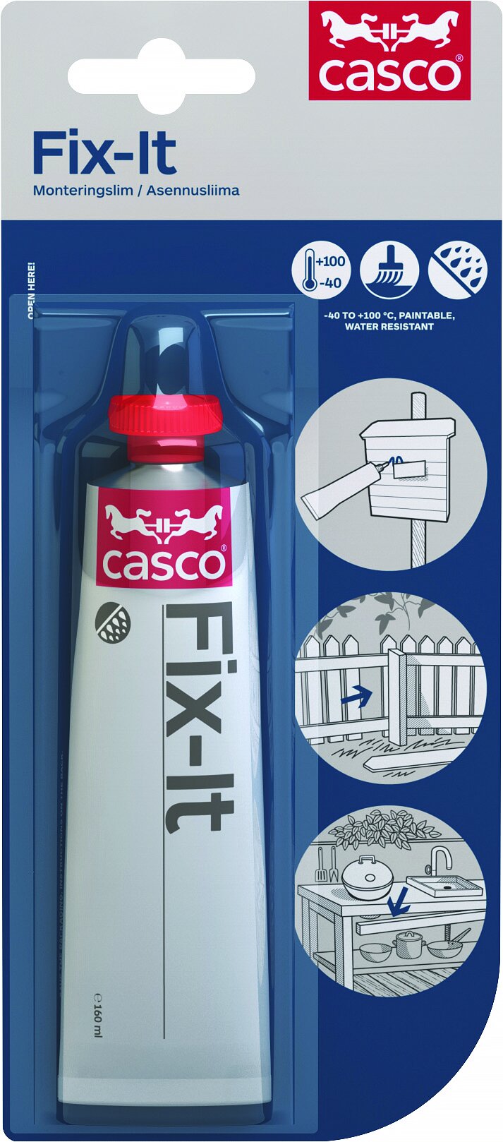 Casco Fix-It monteringslim, 160 ml