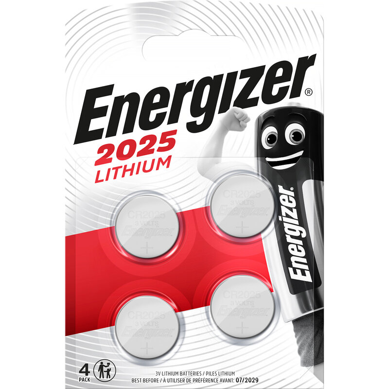 Energizer Batteri CR2025, 4-pack