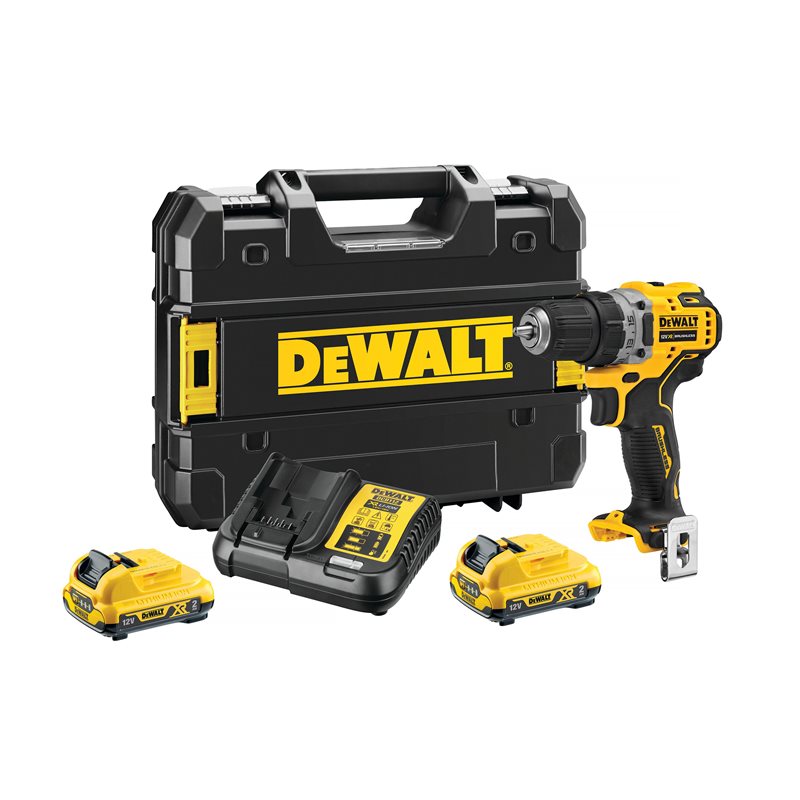 Dewalt Bormaskin 12V, DCD701D2-QW, med batteri & lader