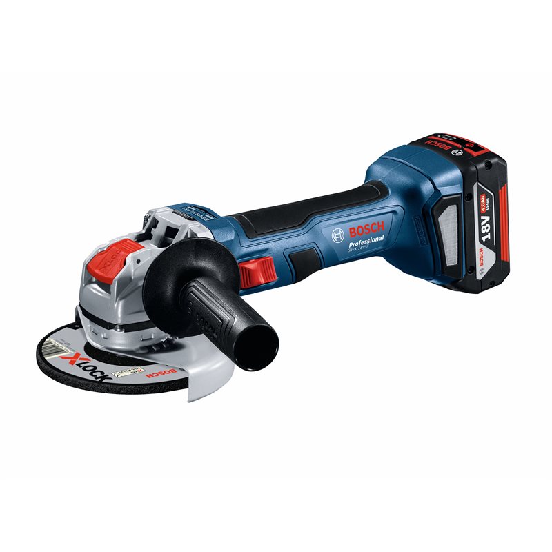 Bosch Vinkelslip GWX 18V-7, utan batteri & laddare i L-BOXX, 115 mm, 11000 v/min