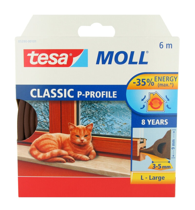 Tesa Tetningslist, P-profil, 6 m